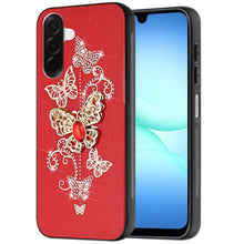 For Samsung A17 5G Case Rhinestone Bling Decor Glitter Cover + Tempered Glass