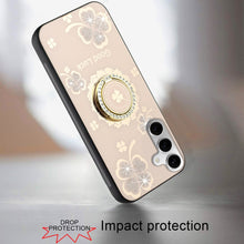 For Samsung A36 Case Rhinestone Bling Decor Glitter Cover + Tempered Glass