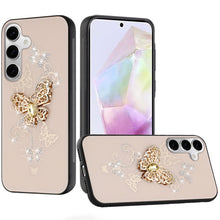 For Samsung A36/A56 Case Rhinestone Bling Decor Glitter Cover + Tempered Glass
