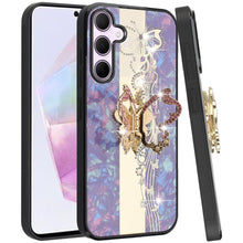 For Samsung A36 Case Rhinestone Bling Decor Glitter Cover + Tempered Glass