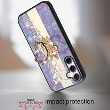 For Samsung A36 Case Rhinestone Bling Decor Glitter Cover + Tempered Glass