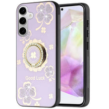 For Samsung A36 Case Rhinestone Bling Decor Glitter Cover + Tempered Glass
