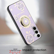 For Samsung A36 Case Rhinestone Bling Decor Glitter Cover + Tempered Glass