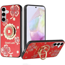 For Samsung A36 Case Rhinestone Bling Decor Glitter Cover + Tempered Glass