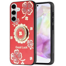 For Samsung A36 Case Rhinestone Bling Decor Glitter Cover + Tempered Glass