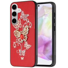 For Samsung A36/A56 Case Rhinestone Bling Decor Glitter Cover + Tempered Glass