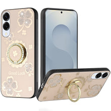 For Samsung S25 Edge Case Rhinestone Bling Decor Glitter Cover + Tempered Glass