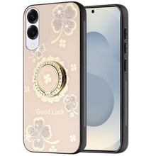 For Samsung S25 Edge Case Rhinestone Bling Decor Glitter Cover + Tempered Glass