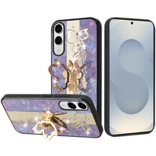 For Samsung S25 Edge Case Rhinestone Bling Decor Glitter Cover + Tempered Glass