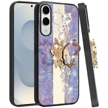 For Samsung S25 Edge Case Rhinestone Bling Decor Glitter Cover + Tempered Glass