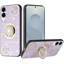 For Samsung S25 Edge Case Rhinestone Bling Decor Glitter Cover + Tempered Glass