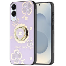 For Samsung S25 Edge Case Rhinestone Bling Decor Glitter Cover + Tempered Glass