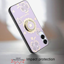 For Samsung S25 Edge Case Rhinestone Bling Decor Glitter Cover + Tempered Glass