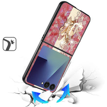 For Samsung Z Flip7 Case Rhinestone Bling Decor Glitter Cover + Tempered Glass