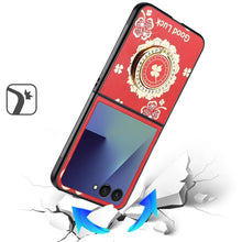 For Samsung Z Flip7 Case Rhinestone Bling Decor Glitter Cover + Tempered Glass