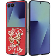 For Samsung Z Flip7 Case Rhinestone Bling Decor Glitter Cover + Tempered Glass