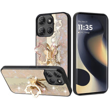 For Motorola Edge 2025 Case Rhinestone Bling Decor with Glitter Phone Cover