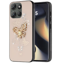 For Motorola Edge 2025 Case Rhinestone Bling Decor with Glitter Phone Cover