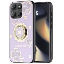 For Motorola Edge 2025 Case Rhinestone Bling Decor with Glitter Phone Cover