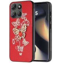 For Motorola Edge 2025 Case Rhinestone Bling Decor with Glitter Phone Cover