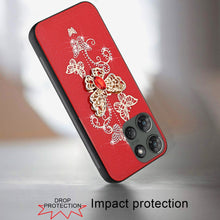 For Motorola Edge 2025 Case Rhinestone Bling Decor with Glitter Phone Cover