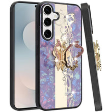 For Samsung S26+ Plus Case Rhinestone Bling Decor Glitter Cover + Tempered Glass