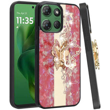 For Moto G Power 2025/26 Case Diamond Charms Glitter Bling Cover +Tempered Glass