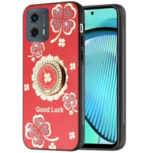For Moto G Power 5G 2024 Case Diamond Charms Glitter Bling Cover +Tempered Glass