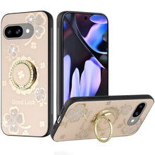 For Google Pixel 9a Case Rhinestone Bling Decor Glitter Cover + Tempered Glass