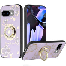 For Google Pixel 9a Case Rhinestone Bling Decor Glitter Cover + Tempered Glass