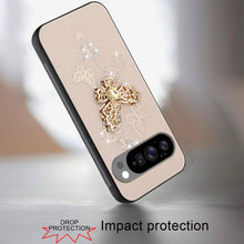 For Google Pixel 10/10 Pro Case Rhinestone Bling Glitter Cover + Tempered Glass