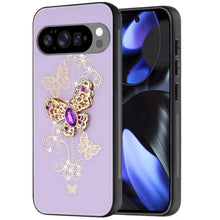 For Google Pixel 10/10 Pro Case Rhinestone Bling Glitter Cover + Tempered Glass