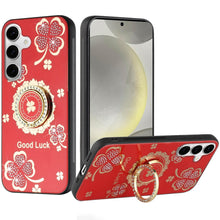 For Samsung S25+/S24+ Case Rhinestone Bling Decor Glitter Cover + Tempered Glass