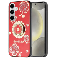 For Samsung S25+/S24+ Case Rhinestone Bling Decor Glitter Cover + Tempered Glass
