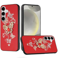 For Samsung S25+/S24+ Case Rhinestone Bling Decor Glitter Cover + Tempered Glass