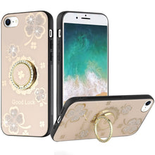 For iPhone 16e Case Rhinestone Bling Decor Glitter Phone Cover + Tempered Glass