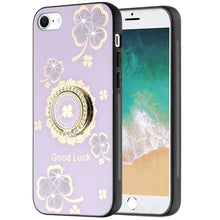 For iPhone 16e Case Rhinestone Bling Decor Glitter Phone Cover + Tempered Glass