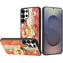 For Samsung S26 Ultra Case Rhinestone Bling Decor Glitter Cover + Tempered Glass