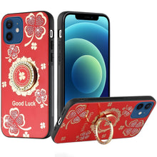 For iPhone 12/12 Pro Case Rhinestone Bling Decor Glitter Cover + Tempered Glass