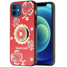 For iPhone 12/12 Pro Case Rhinestone Bling Decor Glitter Cover + Tempered Glass