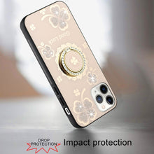 For iPhone 12 Pro Max Case Rhinestone Bling Decor Glitter Cover + Tempered Glass