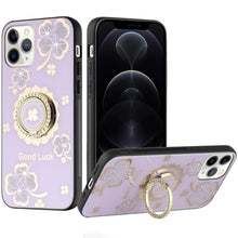 For iPhone 12 Pro Max Case Rhinestone Bling Decor Glitter Cover + Tempered Glass