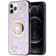 For iPhone 12 Pro Max Case Rhinestone Bling Decor Glitter Cover + Tempered Glass