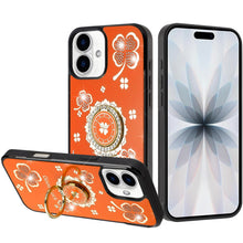 For iPhone 17 Case Rhinestone Bling Decor Glitter Phone Cover + Tempered Glass