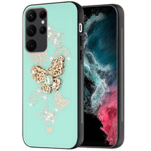 For Samsung S23 Plus Case Faux Diamond Charms Glitter Bling Fashion Phone Cover
