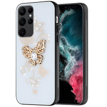 For Samsung S23 Ultra Case Faux Diamond Charms Glitter Bling Fashion Phone Cover