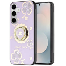 For Samsung S25 FE Case Rhinestone Bling Decor Glitter Cover + Tempered Glass