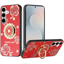 For Samsung S25 FE Case Rhinestone Bling Decor Glitter Cover + Tempered Glass