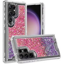 For Samsung S23 Ultra Case Epoxy Full Glitter 3 Piece Shockproof Phone Cover