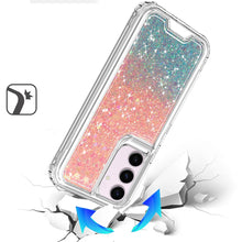 For Samsung S25/S24 Case Epoxy Glitter 3in1 Shockproof Cover + Tempered Glass